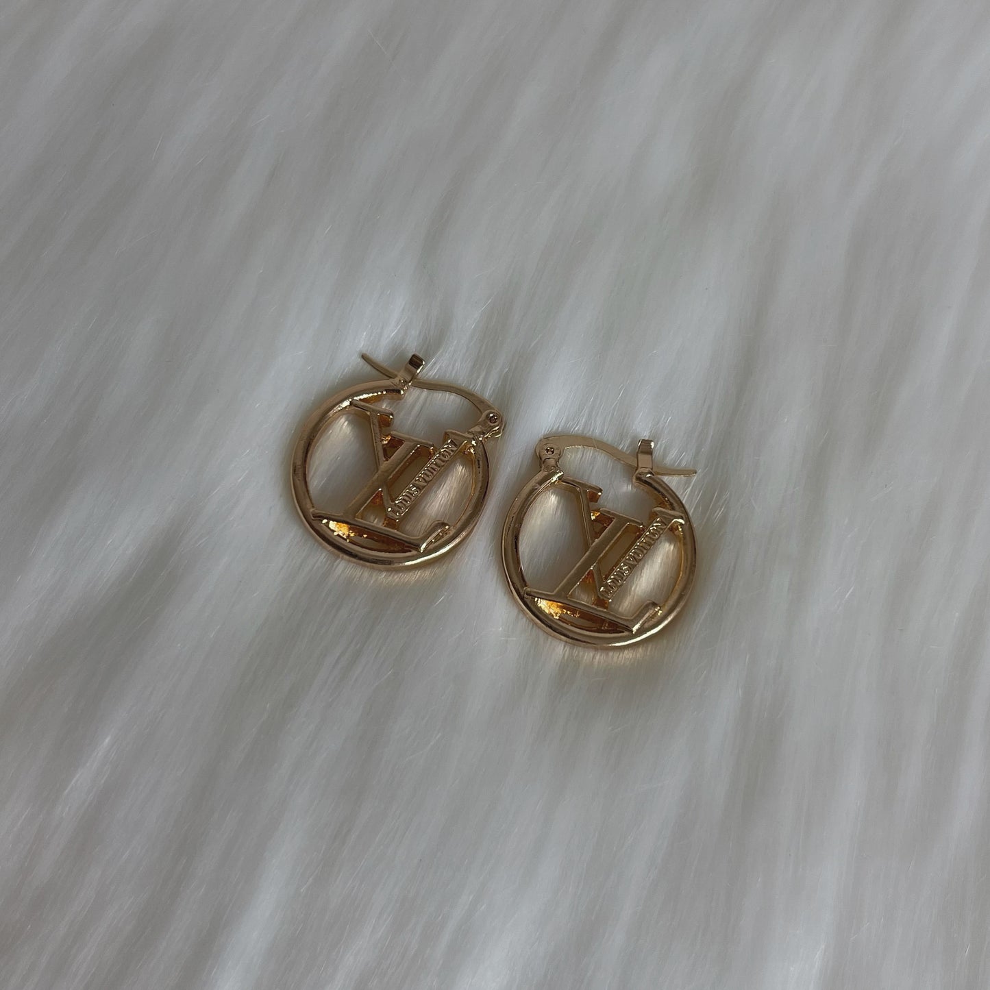 lv earrings gold hoops
